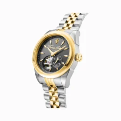 Shop Automatikuhr mit 36 mm und Lilienemblem in Bicolour Damen Uhren|Damenuhren
